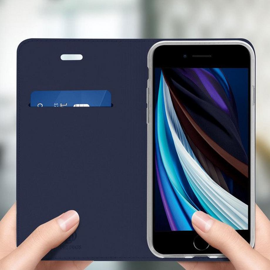 DuxDucis  Klapphülle iPhone 7/8/SE 2020 Dunkelblau 