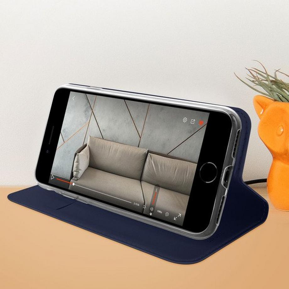 DuxDucis  Klapphülle iPhone 7/8/SE 2020 Dunkelblau 