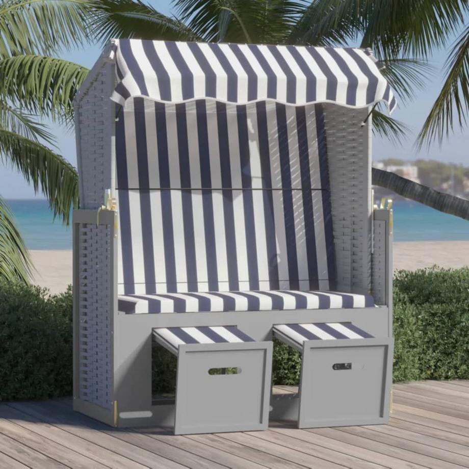 VidaXL Strandkorb poly-rattan  
