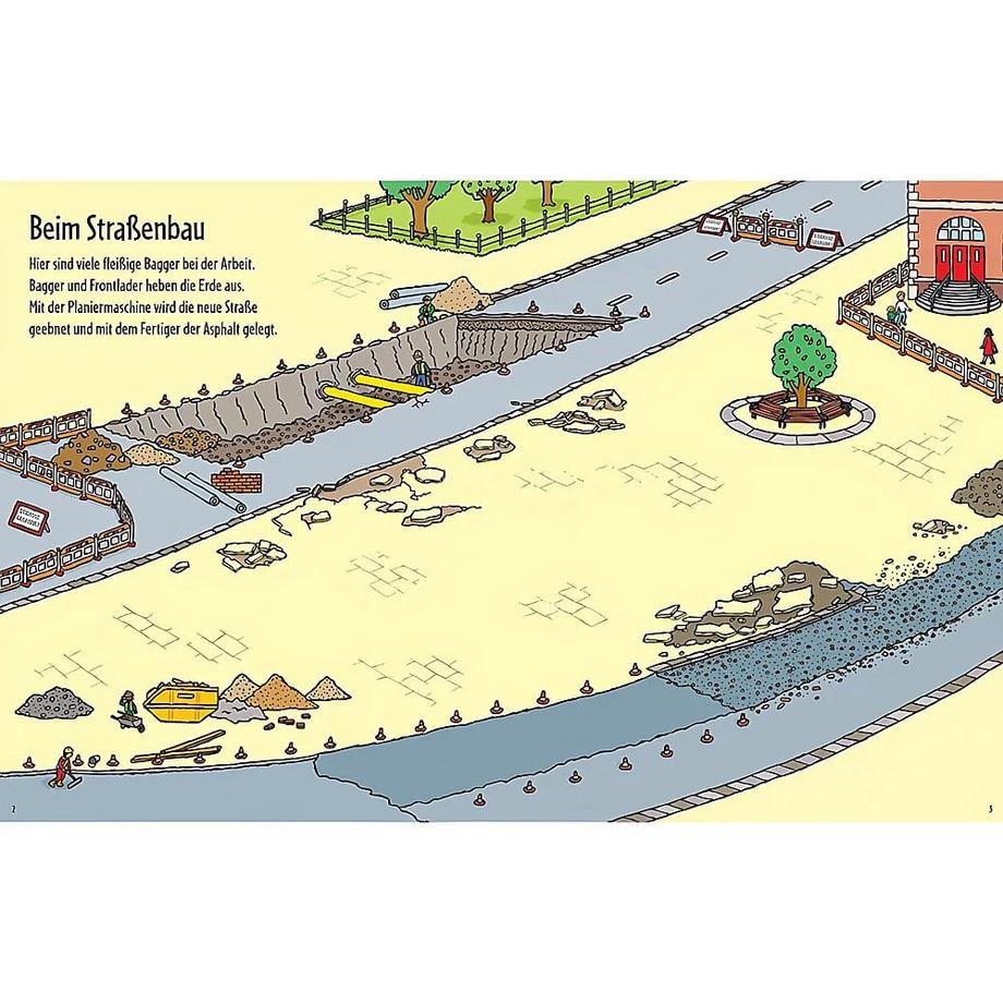 Usborne  Mein erstes Stickerbuch: Bagger 