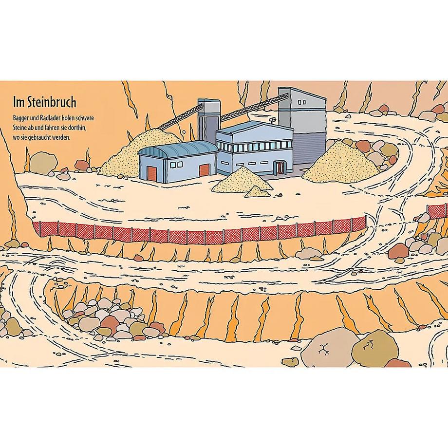 Usborne  Mein erstes Stickerbuch: Bagger 