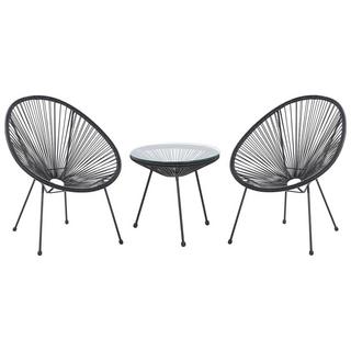 Beliani Ensemble pour bistro en Polyrotin Moderne ACAPULCO II  