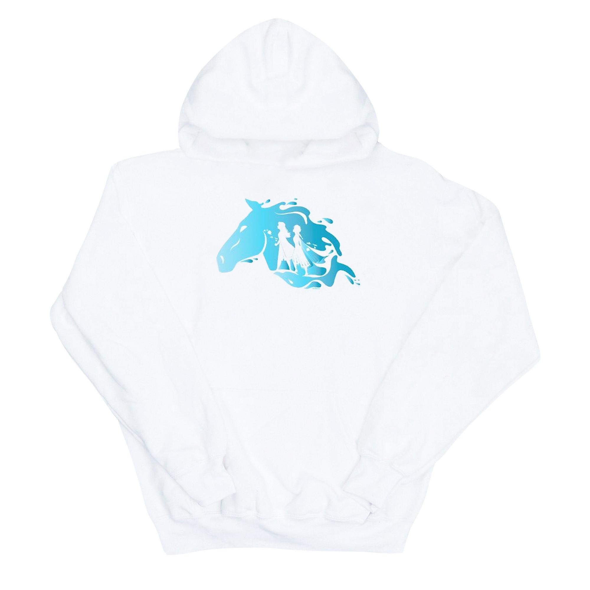 Image of Frozen 2 Nokk Silhouette Kapuzenpullover Jungen Weiss 116