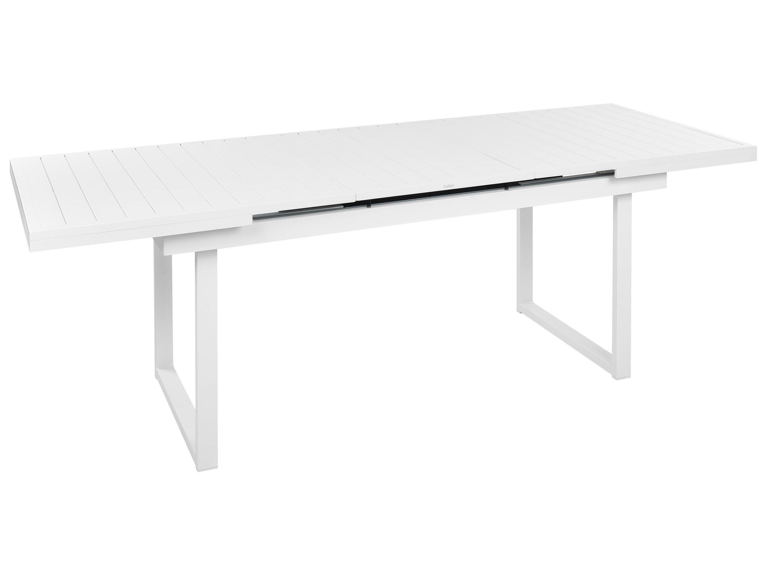 Beliani Table de jardin en Aluminium Traditionnel VALCANETTO  