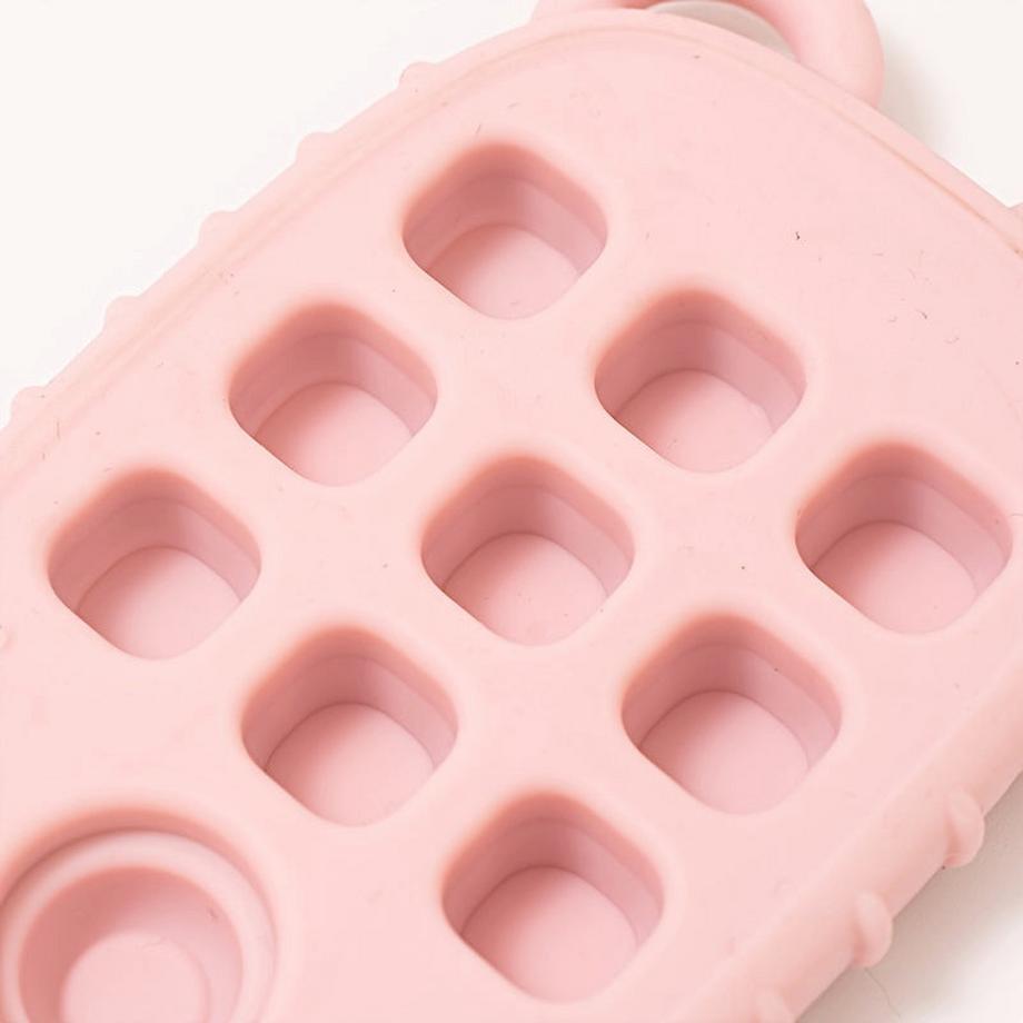 Activity-board  Jouet de dentition créatif en silicone, sans BPA, en forme de téléphone, doux et texturé 