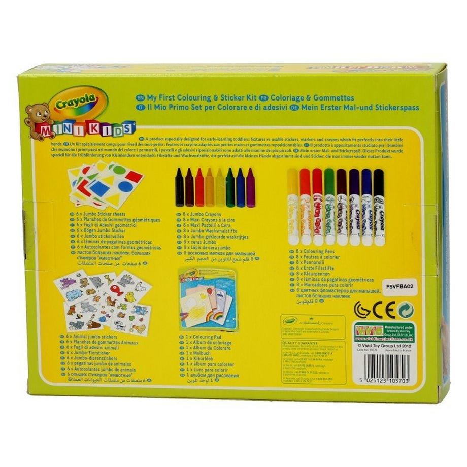 Crayola  Mein 1. Mal- und Stickerspass 