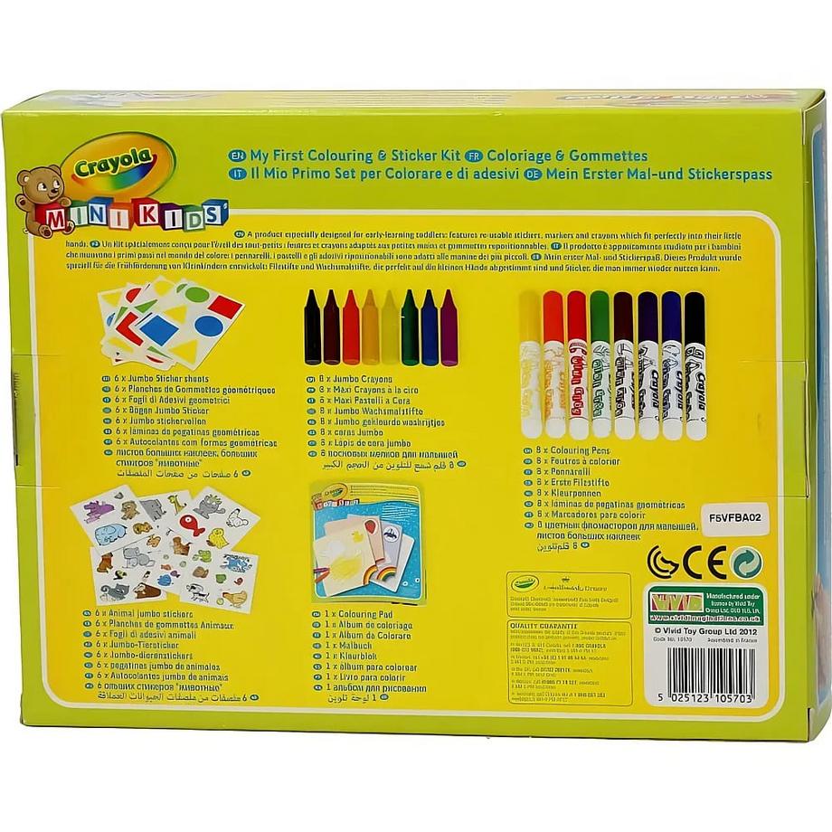 Crayola  Mein 1. Mal- und Stickerspass 