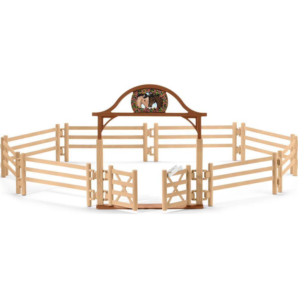 Horse Club Pferdekoppel mit Eingangstor Beige