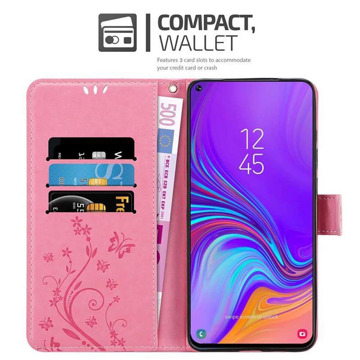 Cadorabo  Hülle für Samsung Galaxy A8s Blumen Design Magnetverschluss 