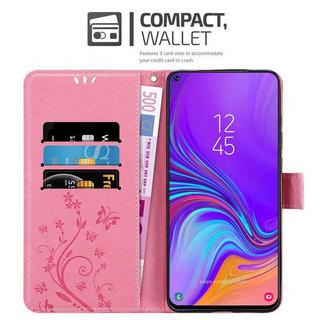 Cadorabo  Hülle für Samsung Galaxy A8s Blumen Design Magnetverschluss 