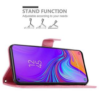 Cadorabo  Hülle für Samsung Galaxy A8s Blumen Design Magnetverschluss 