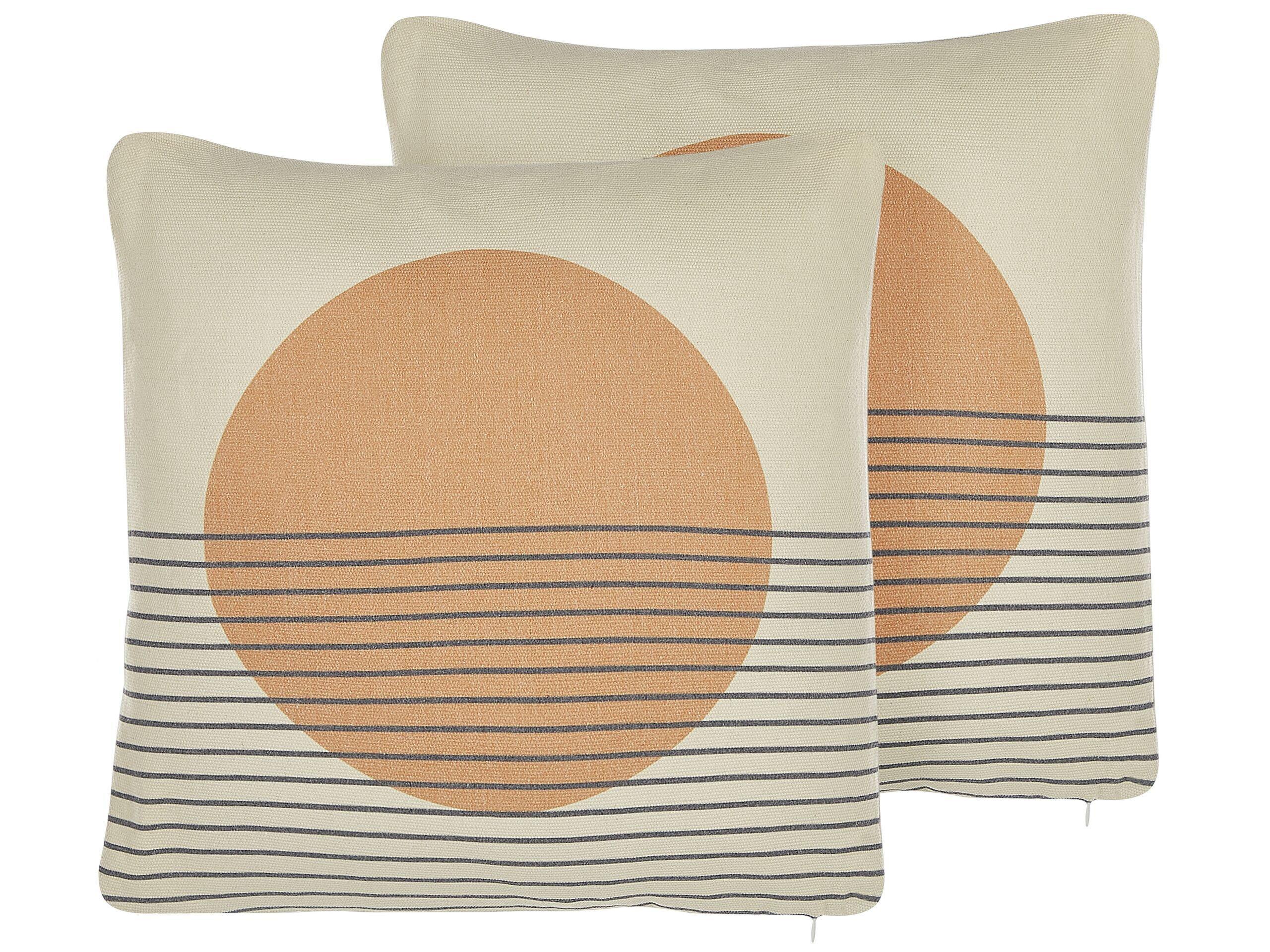 Image of Kissen 2er Set aus Polyester Modern MOONFLOWER Kissen 2er Set aus Polyester Modern MOONFLOWER