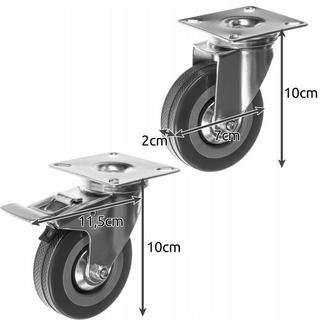 Malatec  Ruote industriali - 4 pz 