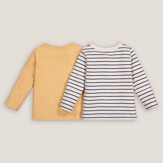 La Redoute Collections  Lot de 2 t-shirts col tunisien coton 