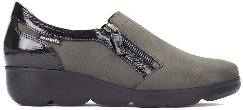 Image of Garence - Nubuk Loafer Damen Grau 42