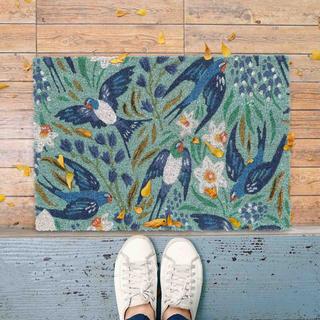 B2X Fußmatte Kokosfaser mit Schwalben  