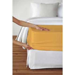 Living Home Uni Satin Drap de lit  