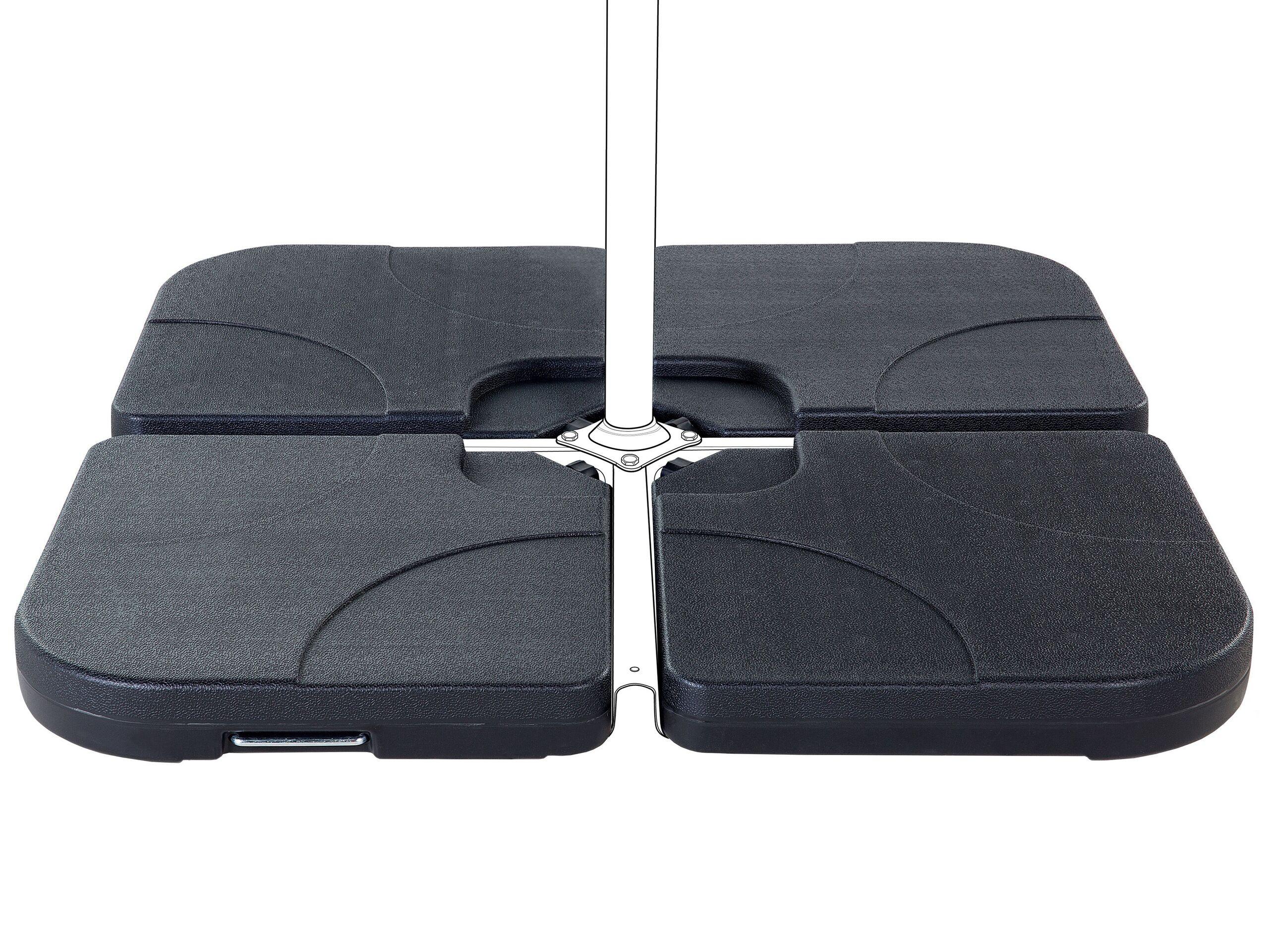 Beliani Sonnenschirmfuss aus Kunststoff CARIA  