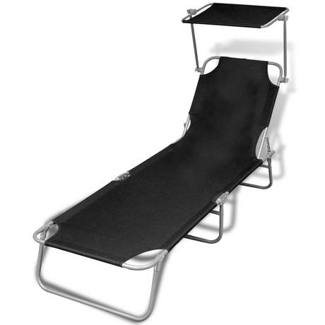 VidaXL Chaise longue tissu  