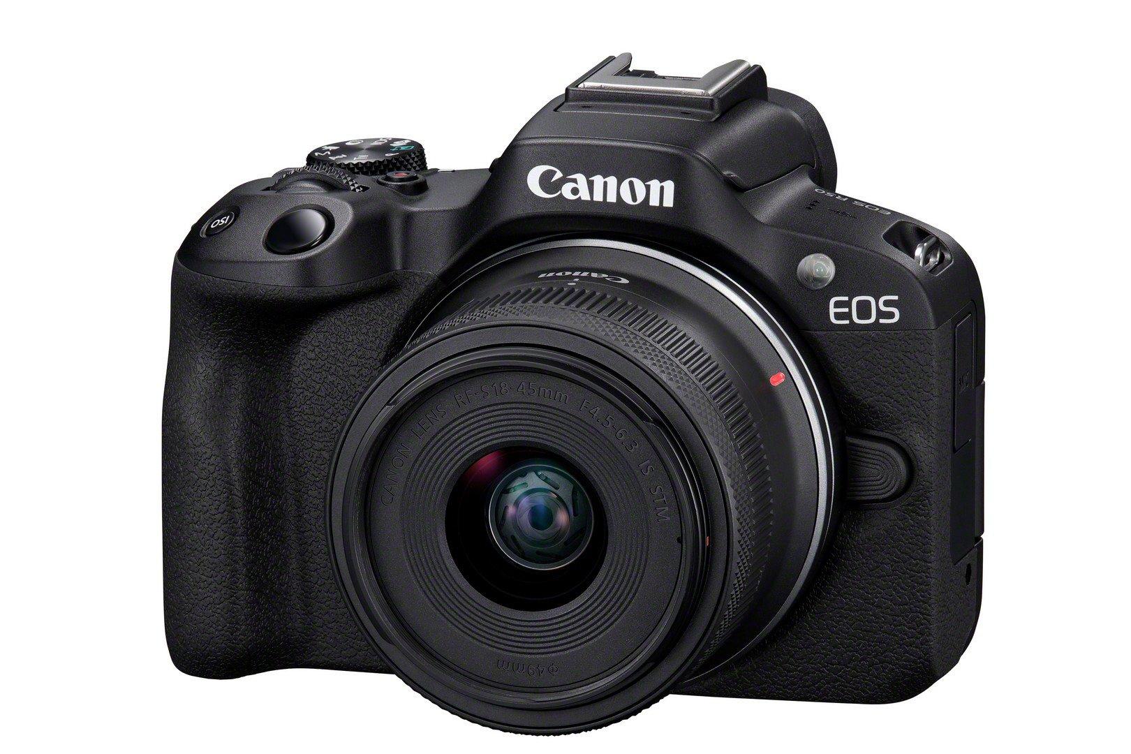 Canon  EOS EOS R50, Black + RF-S 18-45 IS STM + RF-S 55-210mm F5-7.1 IS STM Kit 