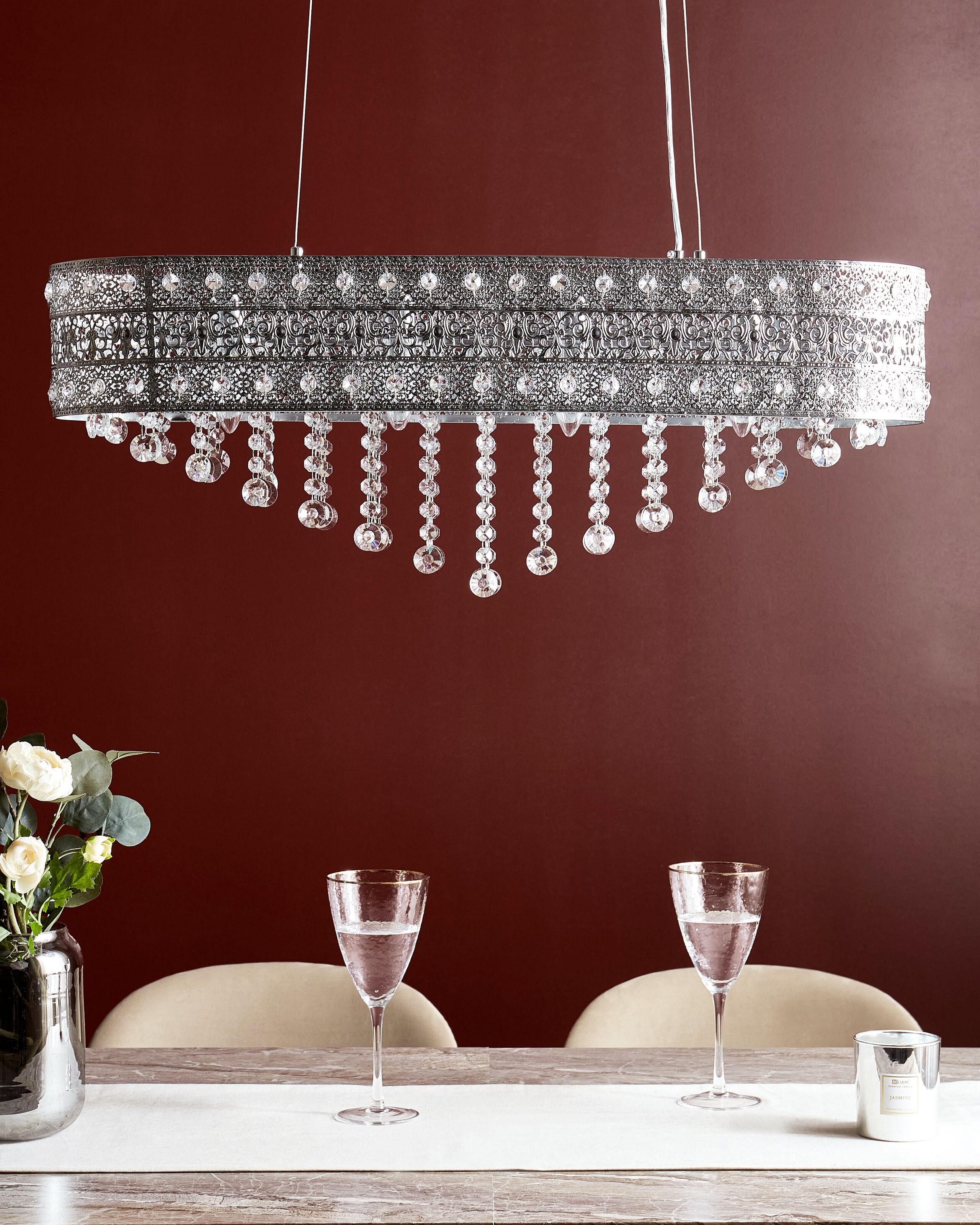 Beliani Lampadario en Cristallo Glamour BELELLE  