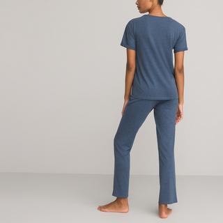 La Redoute Collections  Jersey-Pyjama mit kurzen Ärmeln 