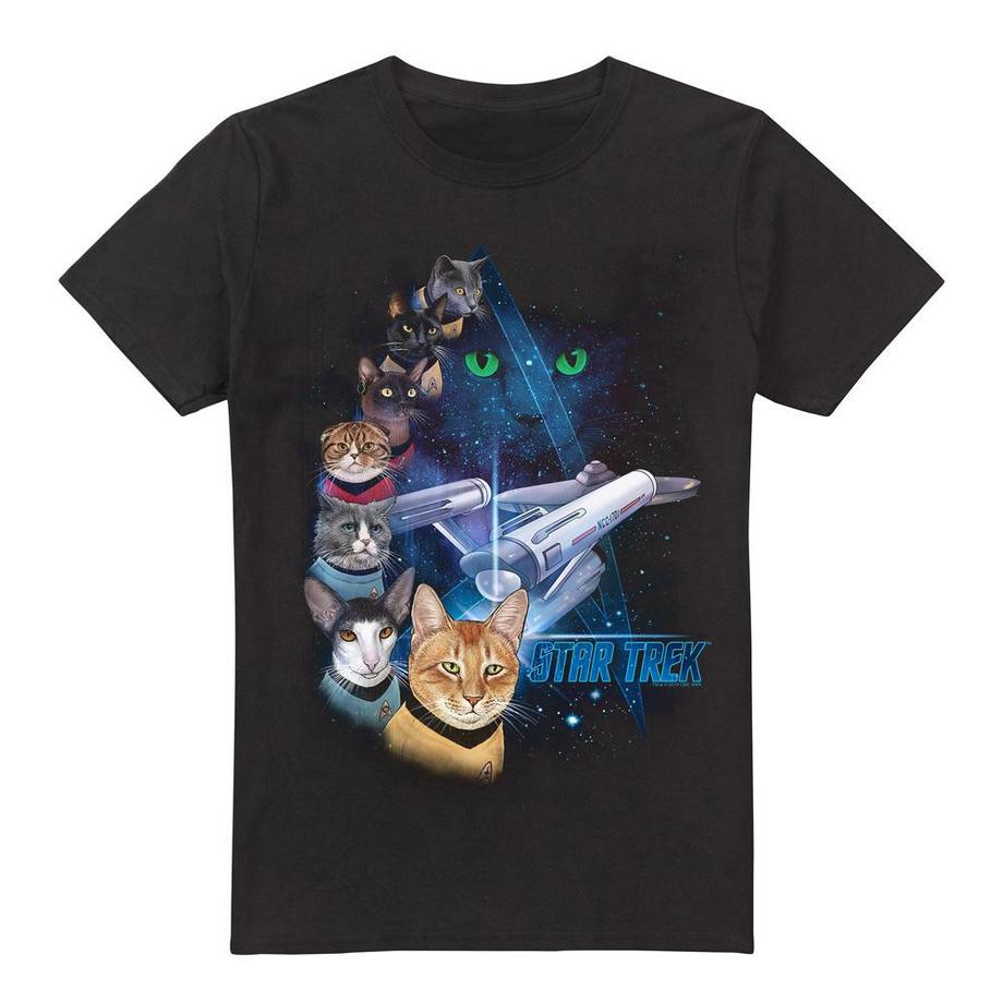 Star Trek T-Shirt Feline Galaxy  