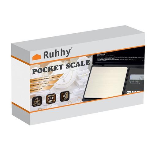 Ruhhy Balance de poche 500 x 0,1g avec rabat 23573  