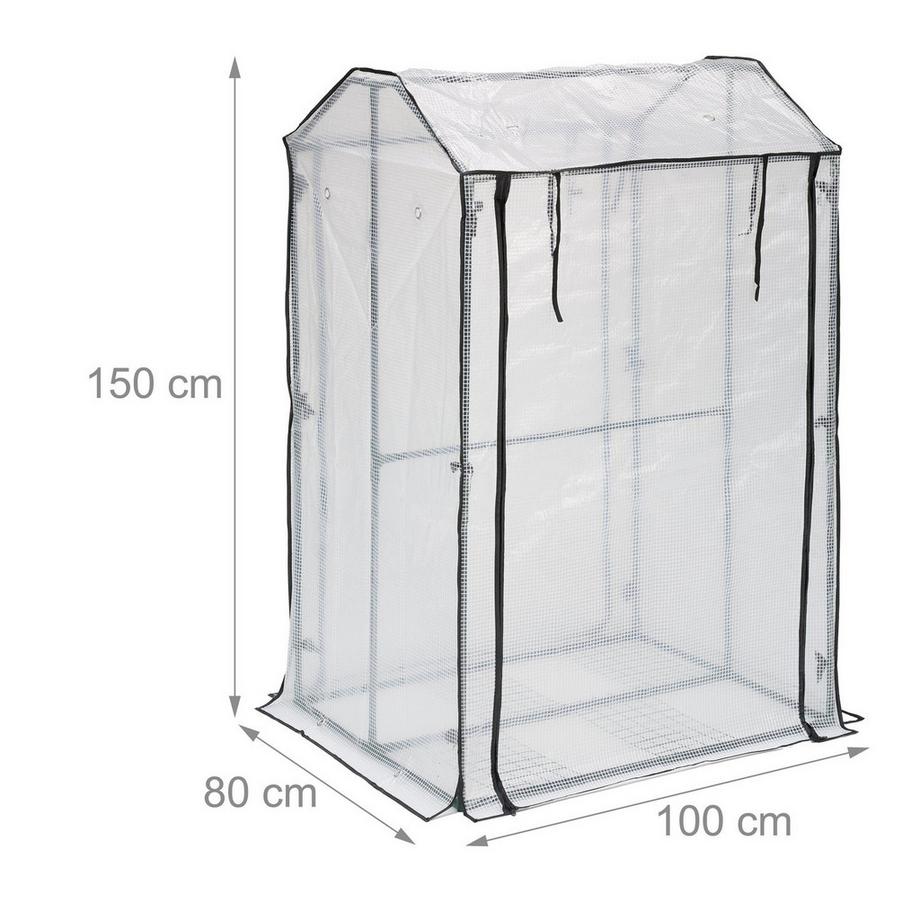 B2X Balkongewächshaus mit 4 Regalen  
