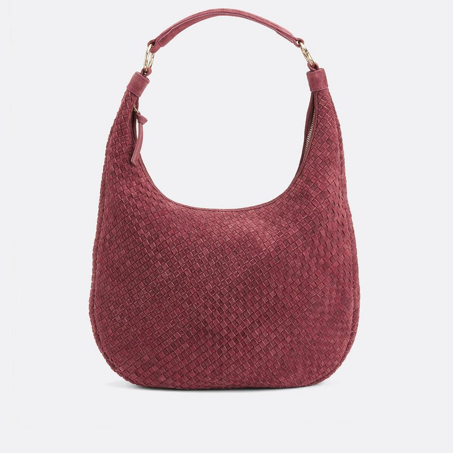 La Redoute Collections Borsa a tracolla in pelle intrecciata  