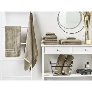 Beliani Lot de 9 serviettes en Coton MITIARO  
