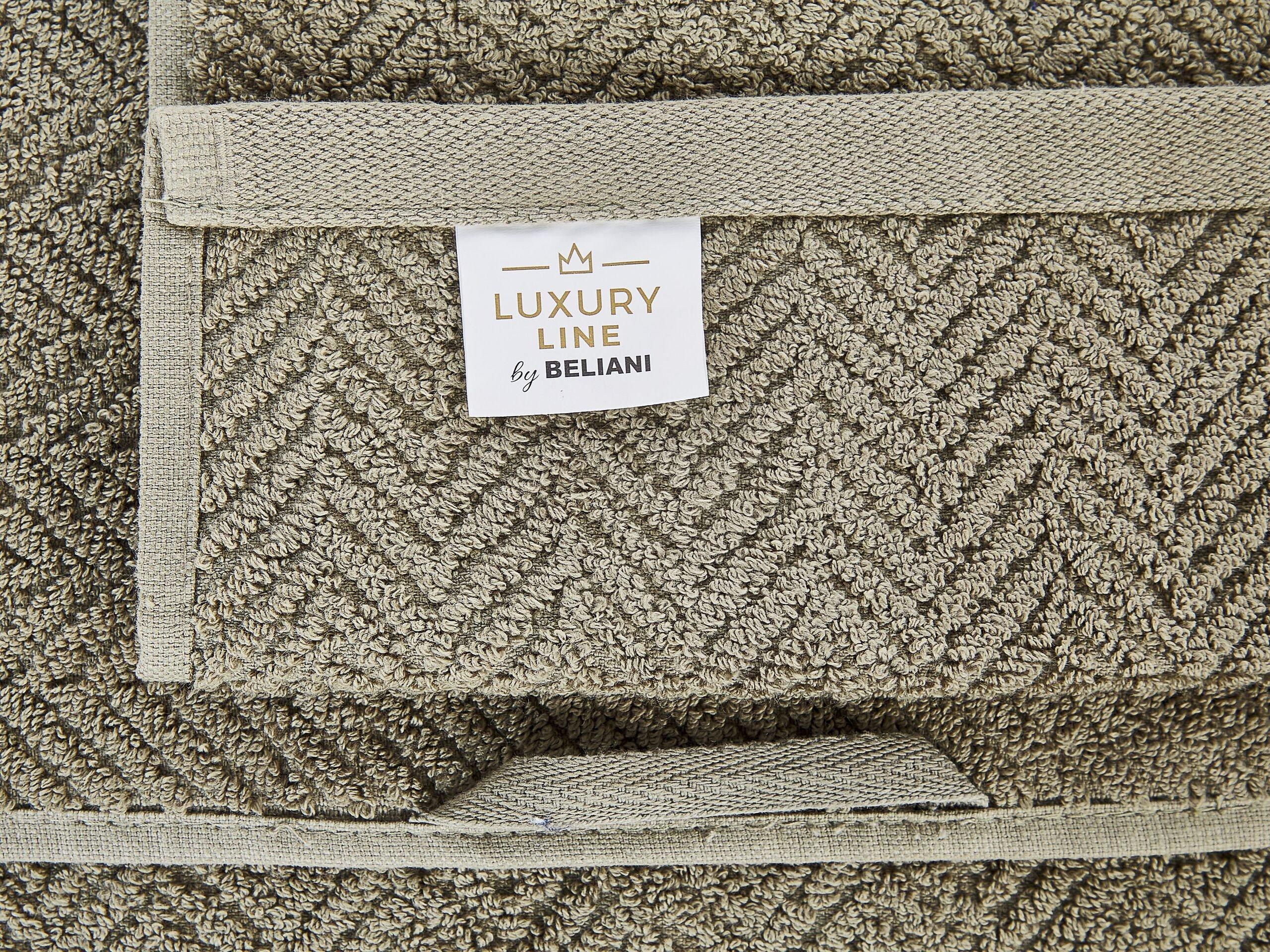 Beliani Lot de 9 serviettes en Coton MITIARO  