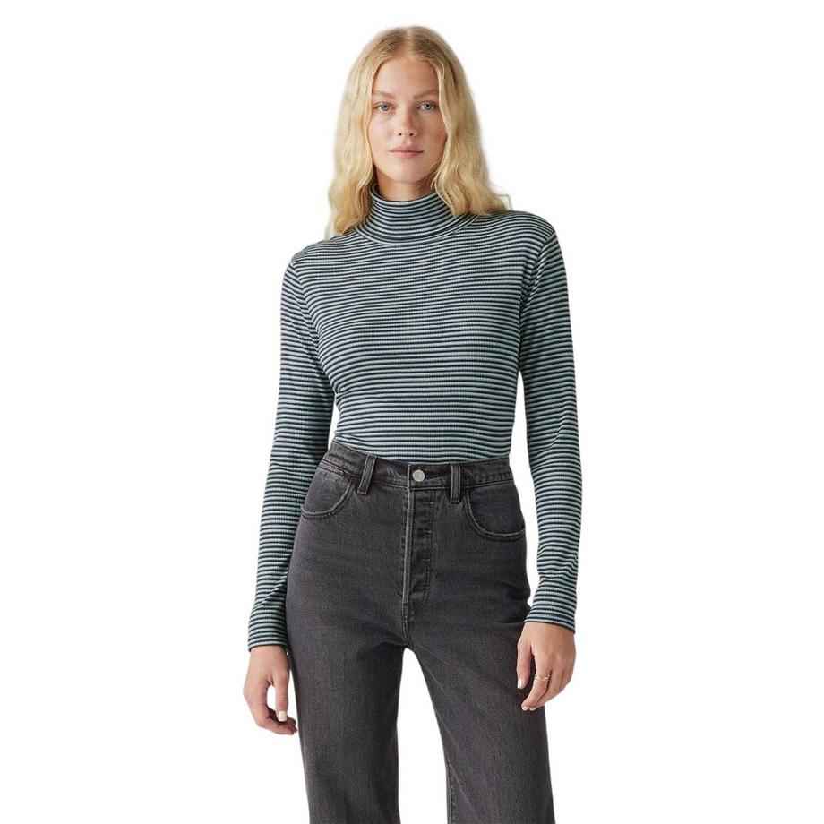 Levis Haut à Rayures Col Roulé Manches Longues  