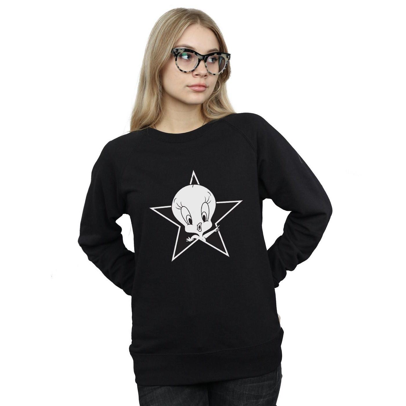 LOONEY TUNES  Tweety Pie Mono Star Sweatshirt 