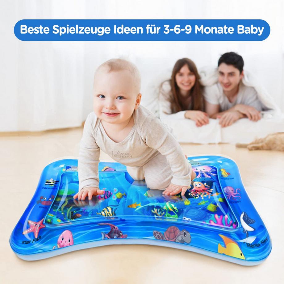 Activity-board Wassermatte Babyspielzeug, Wasserspielmatte BPA-frei, Spielmatte Baby, aufblasbare Bauchzeitmatte, lustige Aktivitäten Stimulieren Sie das Wachstum Ihres Babys  