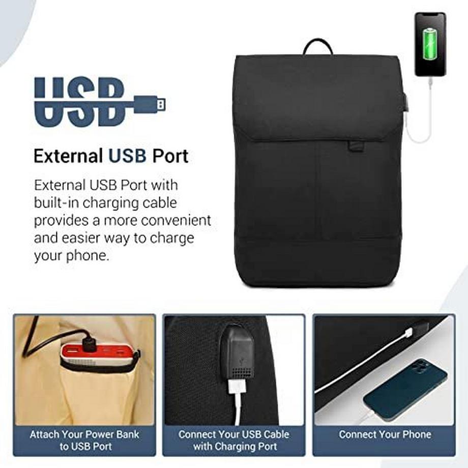 Only-bags.store 17 Zoll Laptop Rucksack Anti-Diebstahl Daypack  