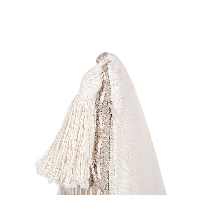 Beliani Dekokissen 2er Set aus Polyester Boho HAKONE  