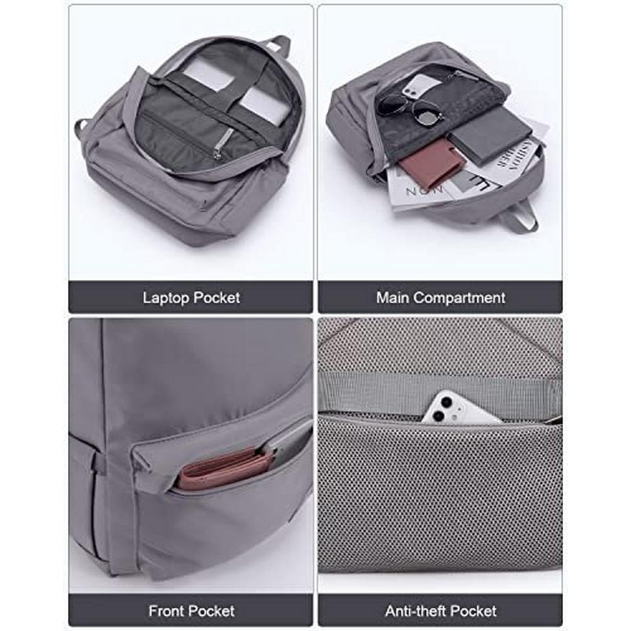 Only-bags.store Leichter Schulrucksack für 14-Zoll-Laptop  