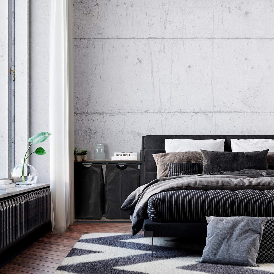 B2X Supporto per cesto portabiancheria con ripiano  