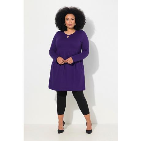 Ulla Popken Maglia lunga Jacquard Taglio Svasato Scollo Rotondo Maniche Lunghe  