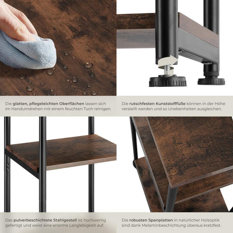 Tectake Tavolino Memphis Stile industriale  