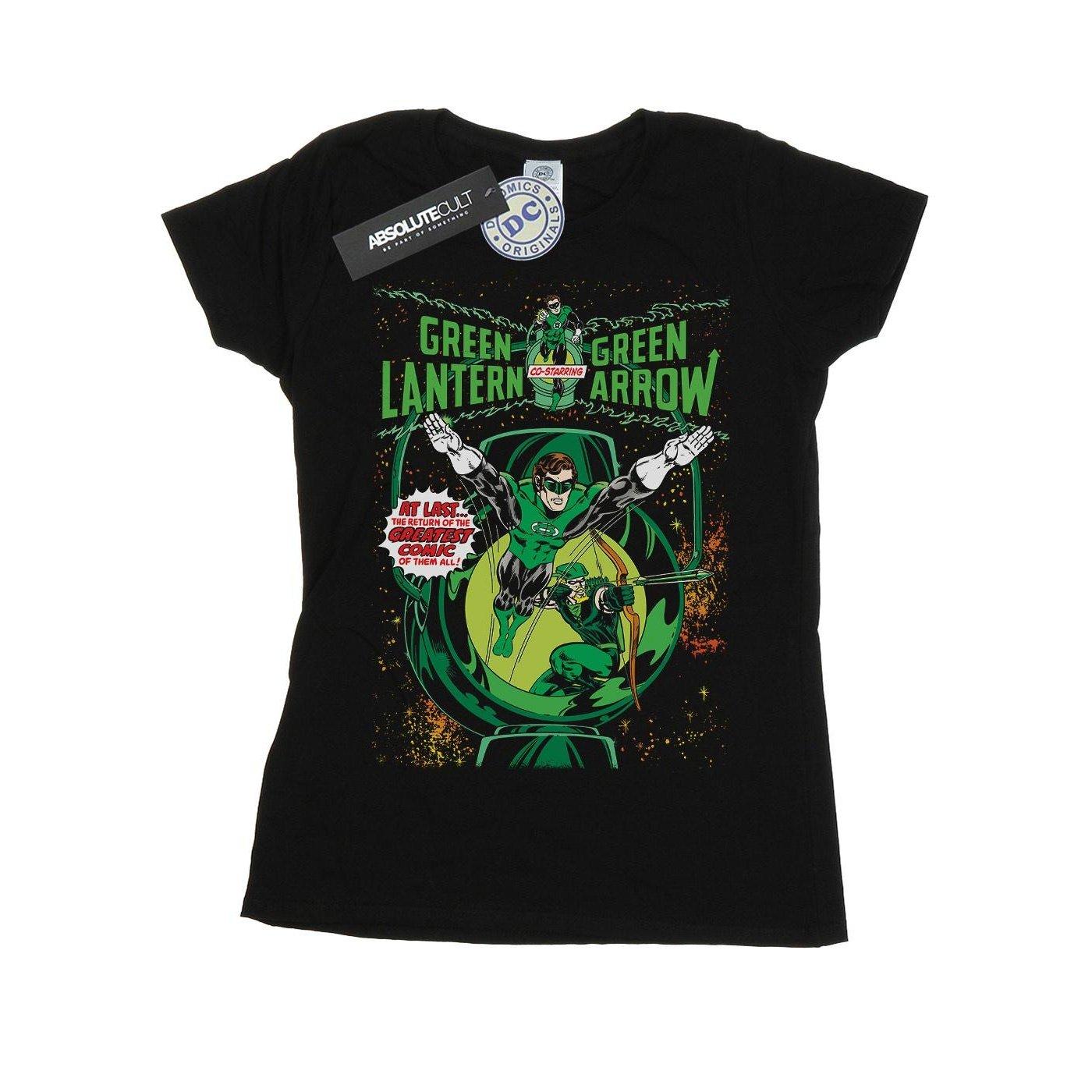 Image of Green Lantern Arrow Cover Tshirt Damen Schwarz XXL