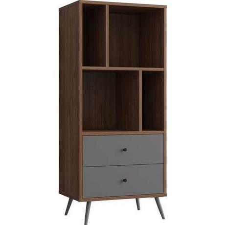 mutoni Libreria noce 60x40x138 grigio  