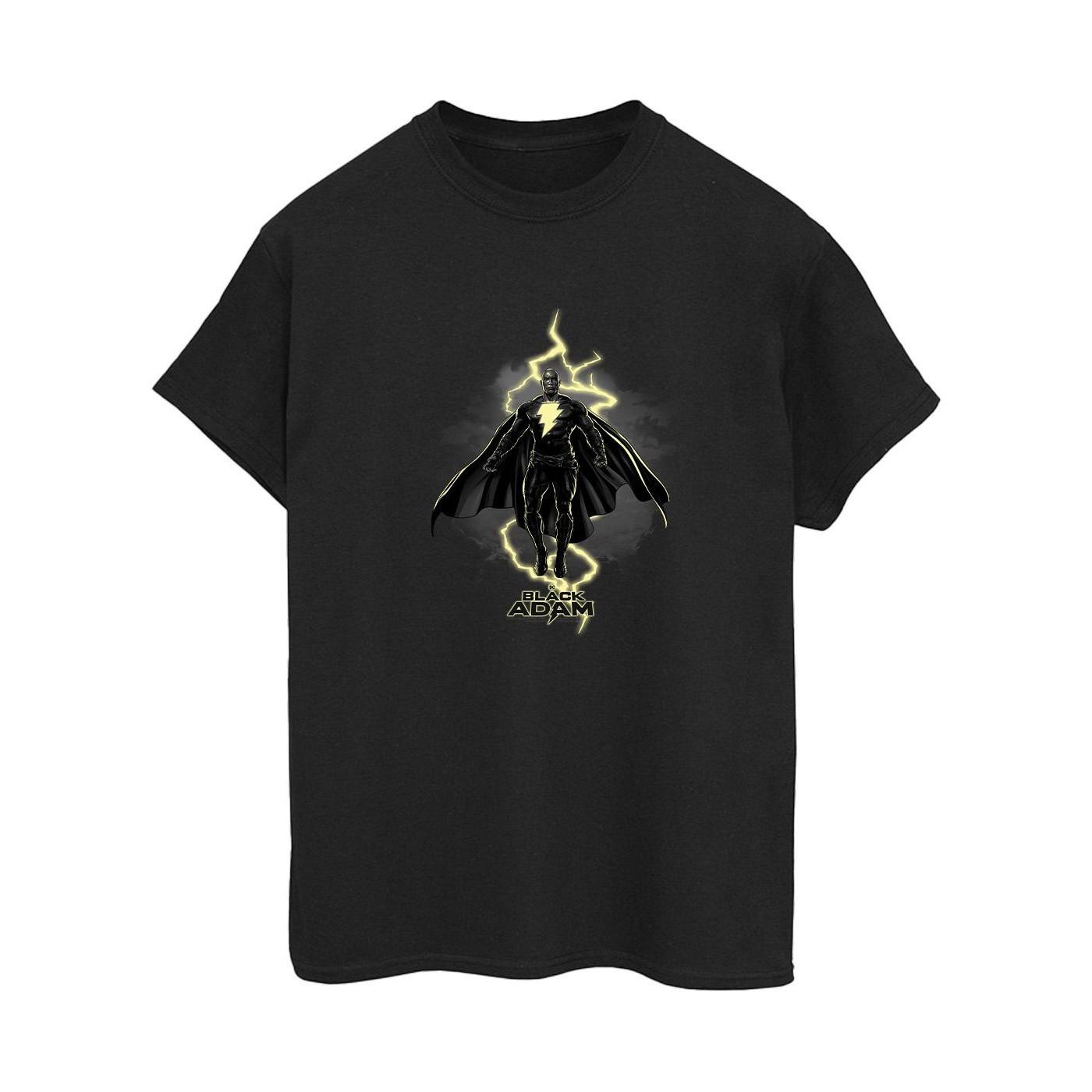 Image of Black Adam Hovering Bolt Tshirt Damen Schwarz S