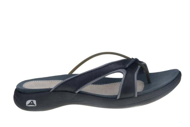 Image of Inspire Slide - Leder Flip Flop Damen Marine 37.5