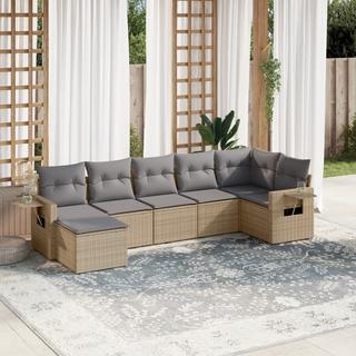 VidaXL set divano da giardino Polirattan  