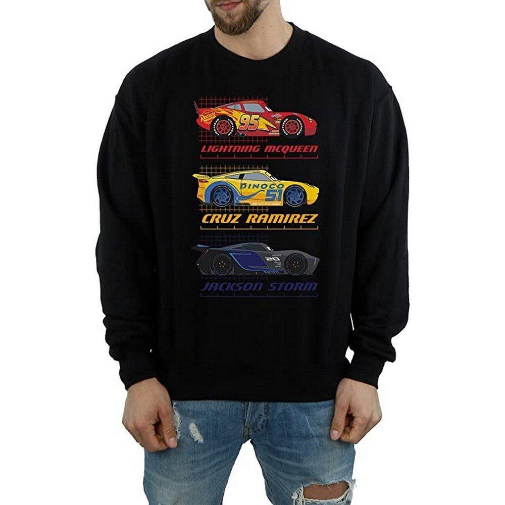 Image of Racer Profile Sweatshirt Herren Schwarz S