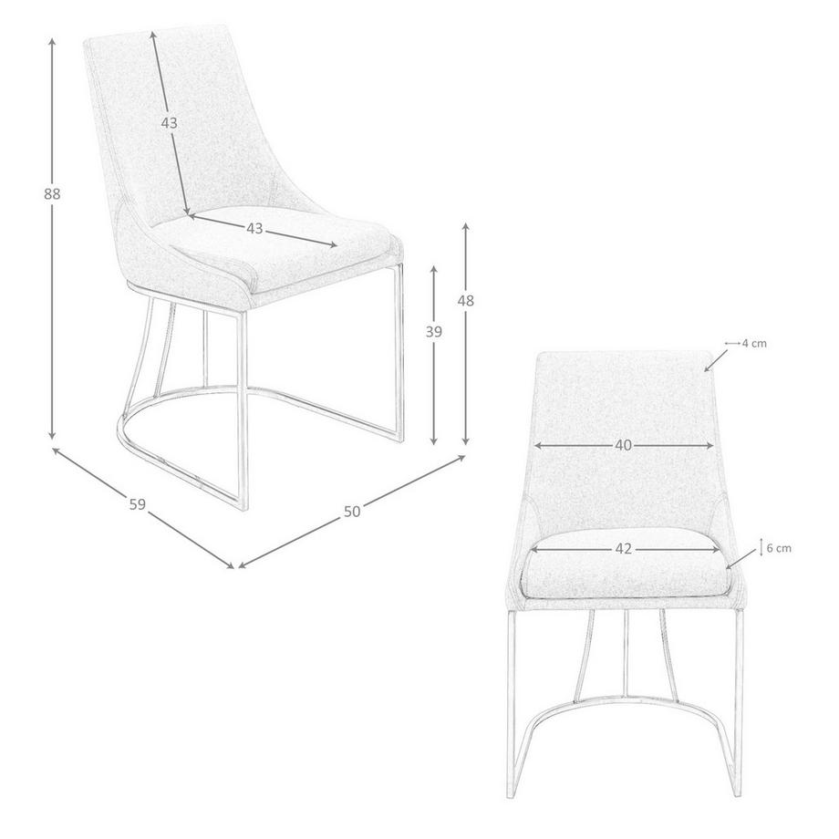 ANGEL CERDA Stuhl ausem Stoff  