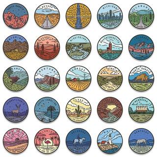 Gameloot Aufkleber - US-Bundesstaaten - 50 Stk  