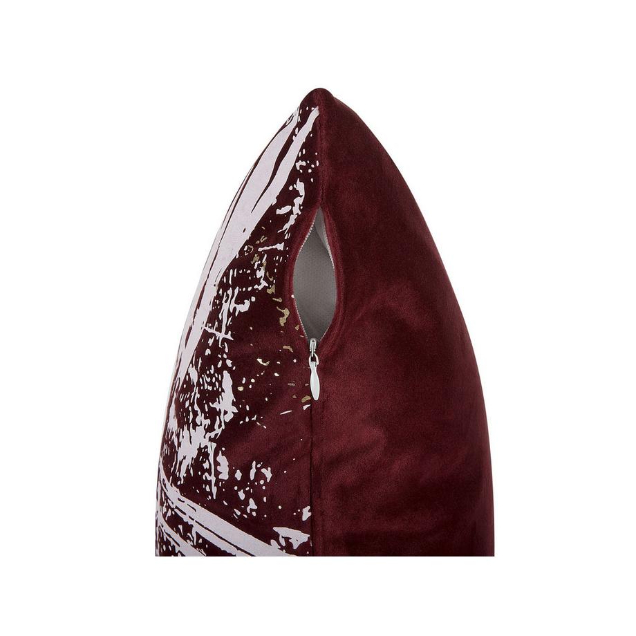 Beliani Dekokissen 2er Set aus Samtstoff Modern CALLA  